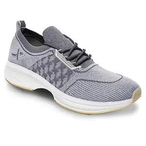 XTEP Mens Slip-on Design with lace-up Closure for Flexible Style adjustments Ligth Grey Running Shoe - 10 UK (_9783191101100767)
