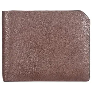 Leatherman Fashion LMN Genuine Leather Brown Black Men Wallet Nathan (8 cc Card Slots)