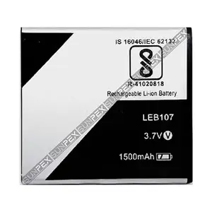 Sunpex Sunpex Original LEB107 Mobile Battery Compatible with Lava A44 / 550/560 / LEB107 1500mAh