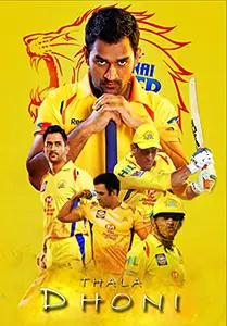 GHPOSTER Chennai Super Kings IPL Cricket Team Poster 2021 - Exclusive Artwork Collection | 300GSM Paper, No Frame, No Sticker, 12x18 inches, CSK 11