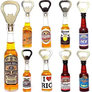 Tiaara Brown Bottle Opener Can Opener Beer Bottle Antique with Fridge Magnet (Pack of 1)