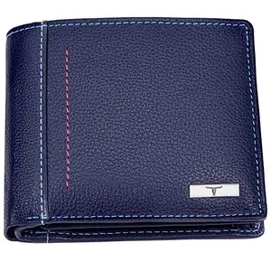 URBAN FOREST Bennette Blue Leather Wallet for Men