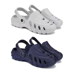 WINGSCRAFT Lightweight Classic Clogs || Sandals with Slider for Men-Combo(2)-3135-3136-8 Navy-2963