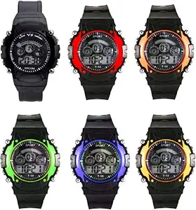 S S TRADERS Digital LED 7 Different Colors Display Watch with 7 Multicolor Lights