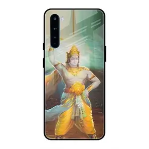 Techplanet -Mobile Cover Compatible with ONEPLUS NORD GOD Premium Glass Mobile Cover (SCP-266-gloneplusnord-187) Multicolor