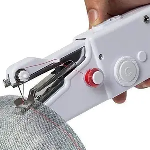 Trishyex Portable Hand Sewing Machine Stapler Style Silai Machine Electric Handy Stitch Mini Machine Home Tailoring Emergency Stitching For Travel Sewing