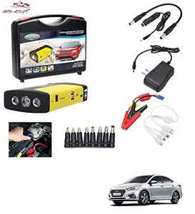 AUTOADDICT Auto Addict Car Jump Starter Kit Portable Multi-Function 50800MAH Car Jumper Booster,Mobile Phone,Laptop Charger with Hammer and seat Belt Cutter for Verna New (2017-Present)