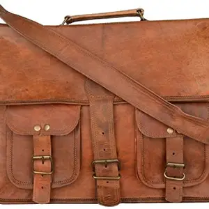 ZNT BAGS Znt Bags,Leather Laptop Messenger Bag Cum Briefcase Size 15 x 11 x 4 Inches