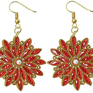 Designers Collection Paper Quilling Earrings I Love My India Collection  DSERE010