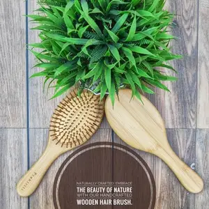 Prakiriti Bamboo Hair Brush - Multicolor - All Hair Types - Unisex Adult