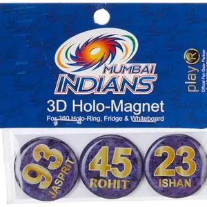 playR x Mumbai Indians Magnet (Pack of 3) Blue