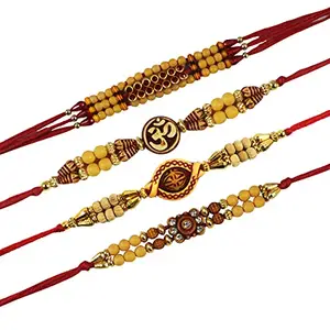 Partunay set Of 4 Rakhi Combo For Brother Boys Bhaiya Bhai Bhabhi And Kids Rakhi Gift For Brother Bhabhi And Sisters