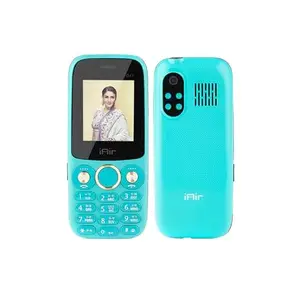 IAIR D41 Dual Sim Basic Feature Mobile Phone with Expandable Storage Upto 128GB, MP3 with Call Recording, High Clarity Camera, 1200 mah, 2.0 inch Big Display, Aqua Green price in India.