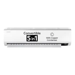 Samsung 1.5 Ton 5 Star (5-in-1 Convertible Cooling, 2023 Model, AR18CYNZABE, Stabilizer Free Operation, Inverter Split AC, White