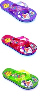 BUTAX Girls Slip On Slipper Flip Flop (Multicolor) kids combo vrg 4
