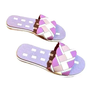 Care Walk Daily Use Slippers For Women | Bathroom Slippers For Women| Home Slippers | Rainy Monsoon Footwear | Waterproof Flip Flops | Daily Use Casual wear (Purple, UK Footwear Size System, Adult, Women, Numeric, Medium, 4)