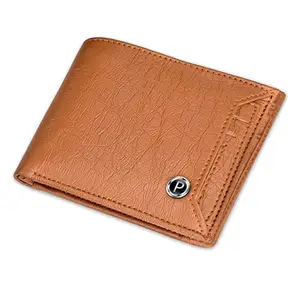 PIRASO TAN Brown Color Artificial Men's Leather Wallet