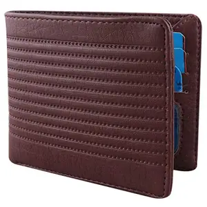 Anumlight AL-Brown, Men Casual Genuine Leather Wallet 1 Ziper Coin Packet with 14 ATM Card Slot
