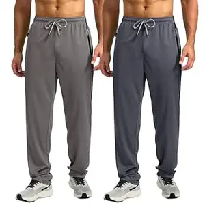 Visit the Pinkmint Store Pinkmint Men's Combo Track Pant l Spendex Pocket Regular Track Pant l Stylish Sports & Gym Wear (Pack of 2)