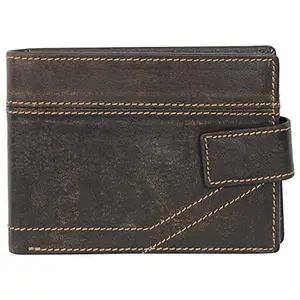 Leatherman Fashion LMN Men Brown Genuine Leather Wallet (5 Card Slot)