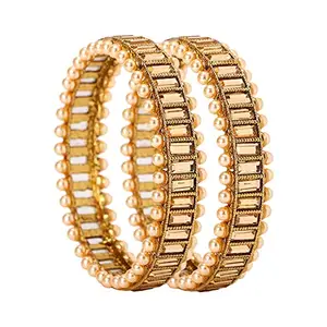 YouBella Jewellery Gold Plated Bangles Set for Women and Girls (2.6)