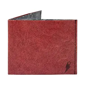 Supervek Leather Print Paper Slim Wallet for Men | Vegan Streetwear Hypebeast Stitched Tyvek Bifold Mens Wallet | Men's Mighty Credit Card Holder Purse Wallets, Gifts for Him Boys Gents