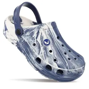 WALKAROO Clogs for Mens -Trendy|Lightweight and Comfortable|WC8739 Blue White