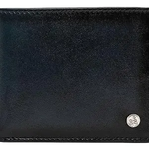eske Delphine - Genuine Leather Mens Bifold Wallet - Holds Cards, Coins and Bills - 7 Card Slots - Everyday Use - Travel Friendly - Handcrafted - Durable - Water Resistant -Navy Blue HS
