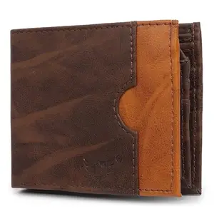 MAG BEE LEATHERS Genuine Leather Wallet for Mens- 02 Currency Compartment 02 Hidden Pocket 8 Credit Card Slots (Dark Brown)