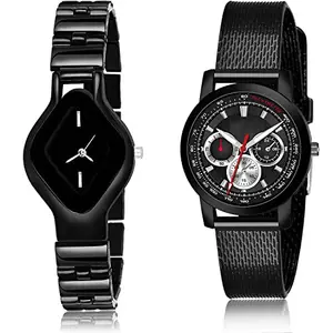 NEUTRON Tread Analog Black Color Dial Women Watch - G654-(14-L-10) (Pack of 2)