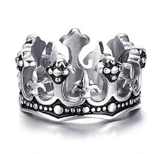 VIEN® New Cute Hiphop Crown Ring Antique Silver Jewelry Ring Alloy Silver Plated Ring