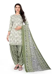 Paradise Prints Cotton Printed Unstitched Salwar Suit For Women..>>Multi Grey