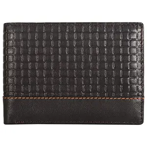 Leatherman Fashion LMN Genuine Leather Brown Men Red Wallet 50193