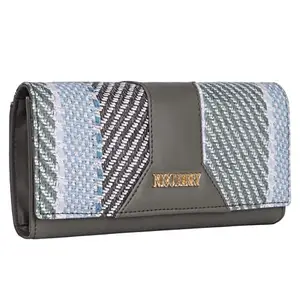 Nicoberry Ladies Wallet purs Clutches Handbag (Grey)