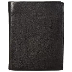 Leatherman Fashion LMN Genuine Leather Men Black Note Case 9554 (10 cc Card Slots)