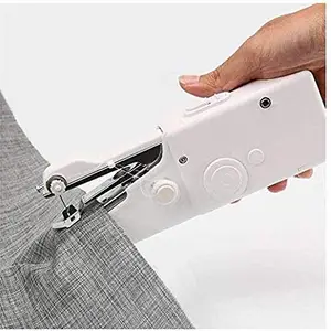 NHP TRADERS Cordless Handheld Electric Sewing Machine, Quick Handy Stitch for Fabric Clothing Kids Cloth Pet Clothes (Battery Not Included)