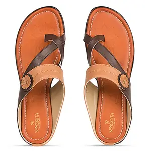 Liberty Women LAF-1029 BROWN Casual Slipper-5.5