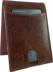 Young Arrow Men Formal Brown Color Casual Genuine Leather Wallet (5 Card Slots)