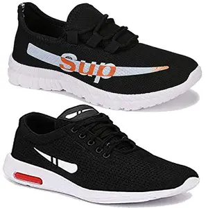 WORLD WEAR FOOTWEAR Men Multicolour Latest Collection Sports Running Shoes-Pack of 2 (Combo-(2)-9164-1200)