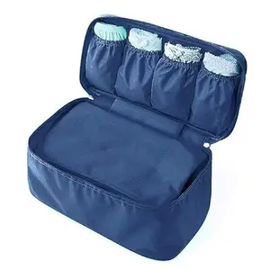 Toiletry Bag Nylon Pouch Lingerie Inner Wear Hanging Storage Organizer Bra Underwear Case.