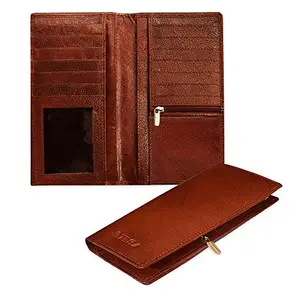 ABYS Genuine Leather Wallet for Men and Women (Bombay Brown_3273NB)