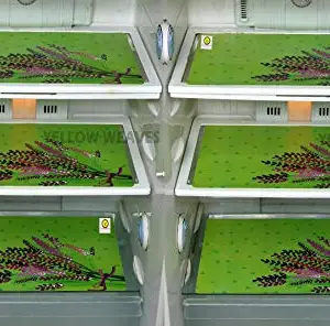 Yellow Weaves Refrigerator Drawer Mats/Fridge Mats, Pack of 6 (11 X 17 Inches)