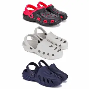 WINGSCRAFT-Lightweight Classic Clogs || Sandals with Slider Adjustable Back Strap for Men-Combo(3)-3017-3135-3136-10 Navy