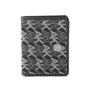 Anne Klein Faux Leather Button Closure Women's Card Holder (Black, XL)