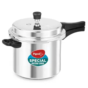Pigeon by Stovekraft Non-Induction Base Aluminium Outer Lid Pressure Cooker 7.5 Liters Silver) price in India.