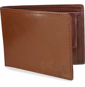 arpera Tan Brown Genuine Leather Mens Wallet with Detachable Card Holder C11431-21