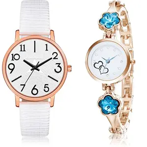 NEUTRON Analogue Analog White Color Dial Women Watch - GM347-G435 (Pack of 2)