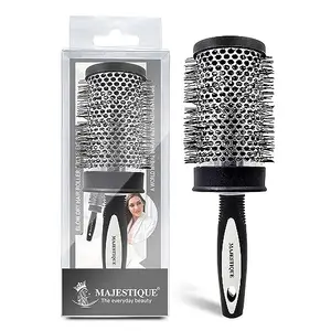 Majestique Round Hair Brush for Blow Drying | Lightweight Professional Roller | Precise Heat Styling and Blowout Volume | Manageable Hair Roller for Men, Women, Boys and Girls - (2.5 Inch)