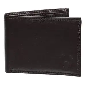 Flyer Wallets for Men (Color- Brown) Genuine Leather Wallet Stylish Design Pack of 1 WBR022