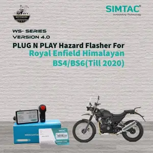 Moto Modz Moto Modz- Hazard Flasher Module For RE HIMALAYAN (BS4/BS6) TILL 2020 Bikes With 2 Year Warranty | Water Resistant | 20 Patterns | Plug N Play